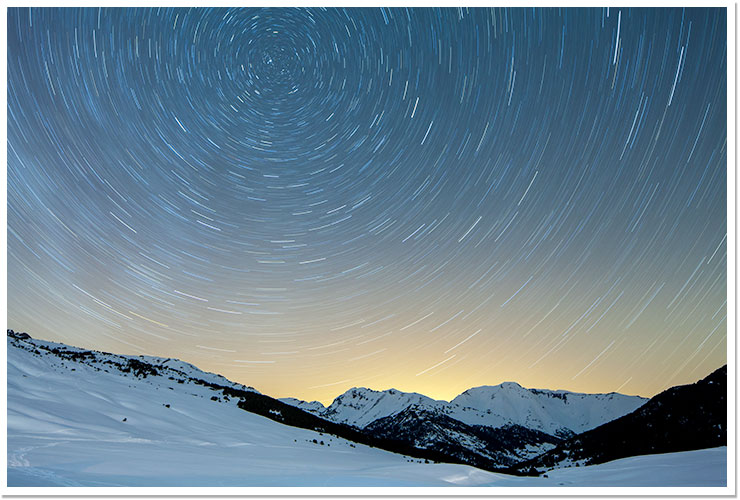 Noche de invierno en Val d'Aran
