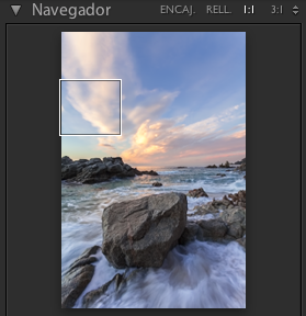 Recorriendo la imagen con Lightroom, segundo paso