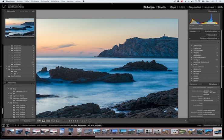 Modo Lupa de Lightroom con zoom 1:4.