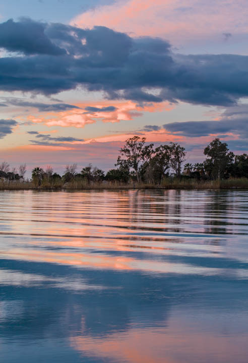 Amanece en la desembocadura del Ebro